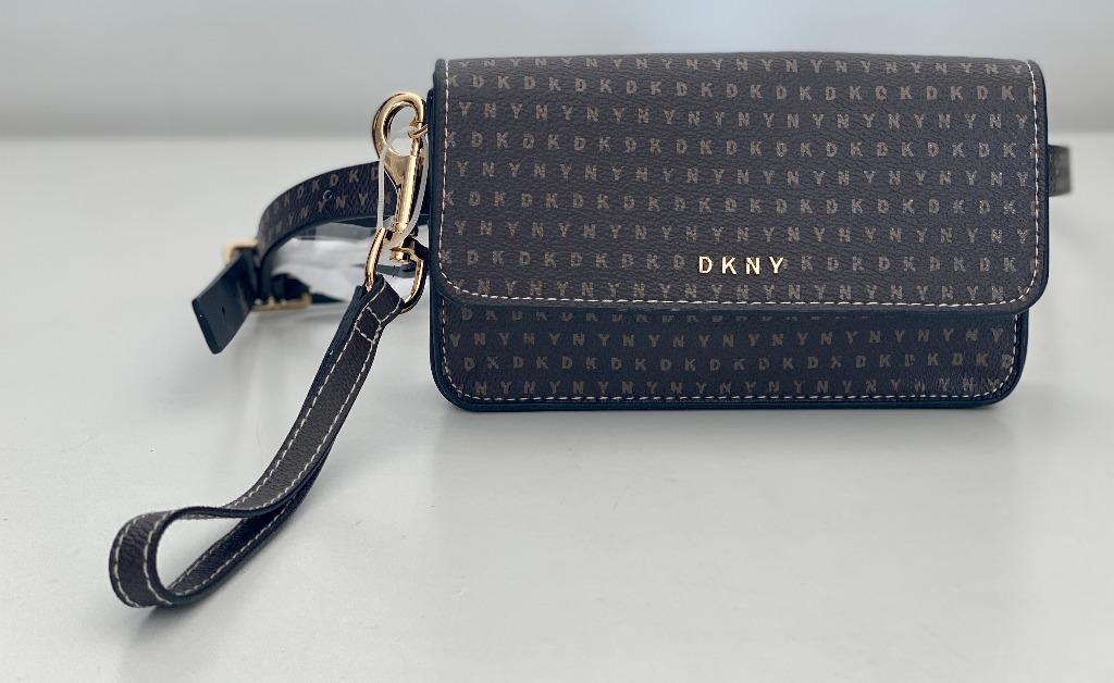 DKNY DONNA KARAN BROWN CONVERTIBLE WRISTLET HIP PACK FANNY PACK BELT BAG M L 58 Women s Fashion Bags Wallets Cross body Bags on Carousell