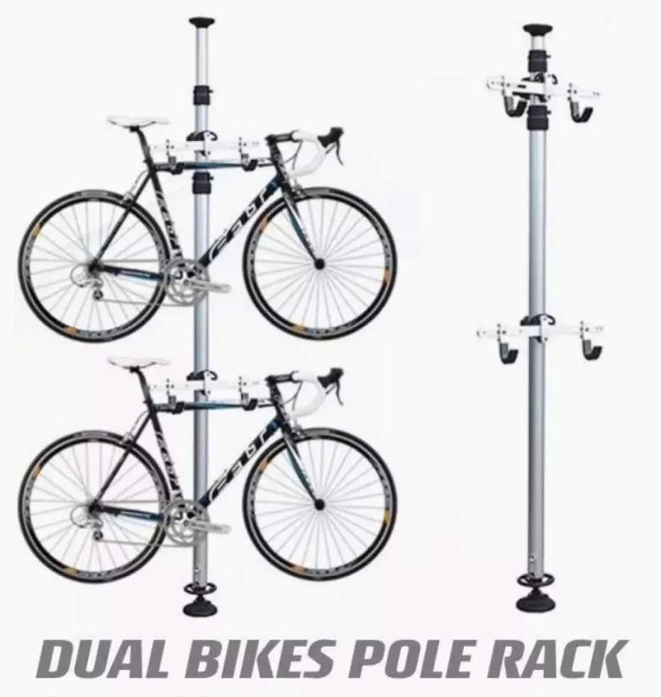 Dual bikes pole rack, Sports Equipment, Bicycles & Parts, Parts