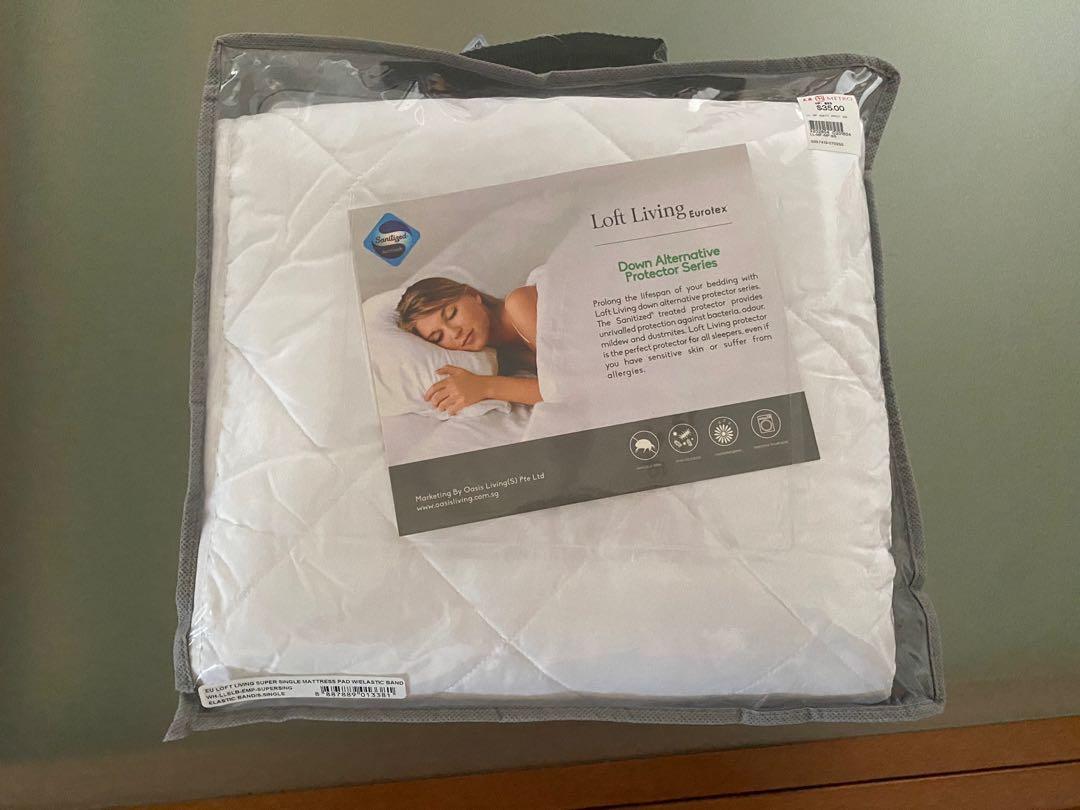 Eurotex Super Single Mattress Protector, Furniture & Home Living