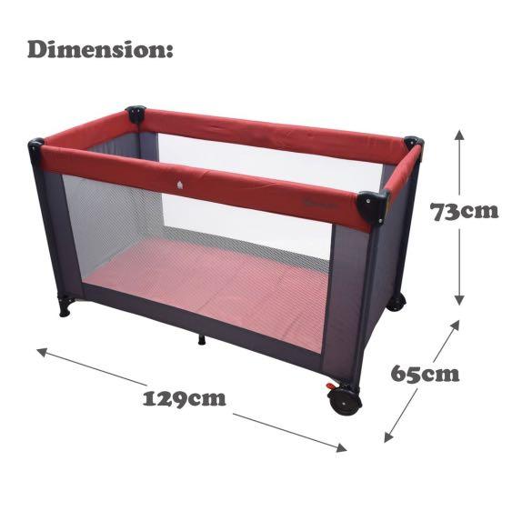 Foldable crib red Babies Kids Baby Nursery Kids Furniture