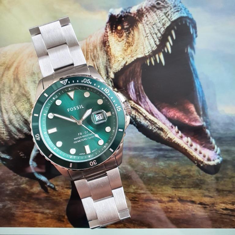 Fossil teal green watch store