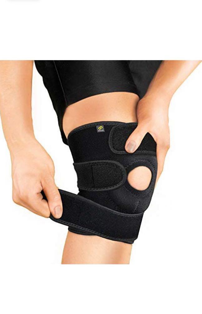  GARNO Knee Brace for Men and Women, Adjustable Neoprene  Stabilizer for Meniscus Tear, Arthritis, Tendonitis, MCL, ACL, Pain Relief  & Recovery, Tendon Support Strap for Running (Small/Medium Size) : Health 