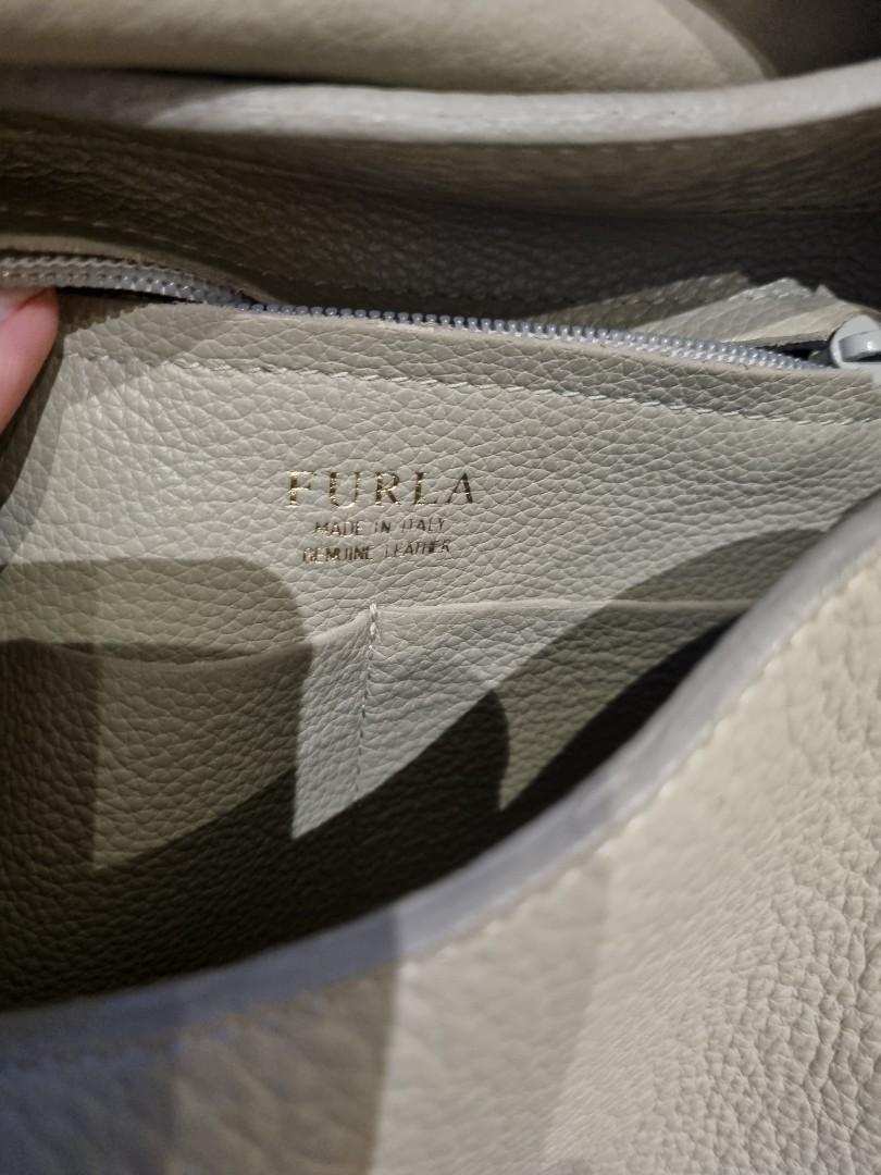 Furla soft leather grey shoulder bag Luxury Bags Wallets on