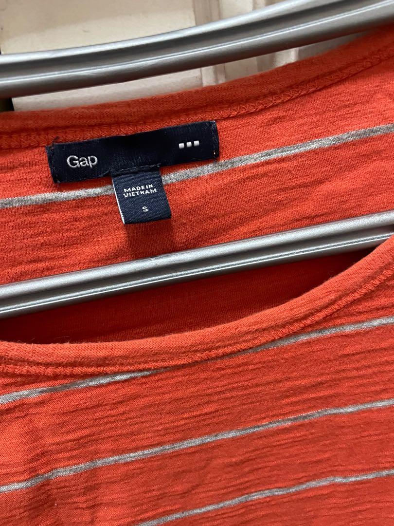 Gap Orange Striped Long Sleeves Shirt (Category: Longsleeves) located in Manila. Submitted by classicfinds (Listing ID 1138335075, Image 2). Description: .