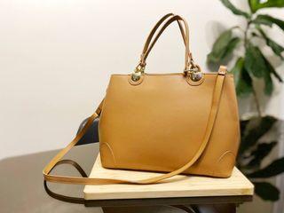 Genuine Italian Leather Tote Handbag