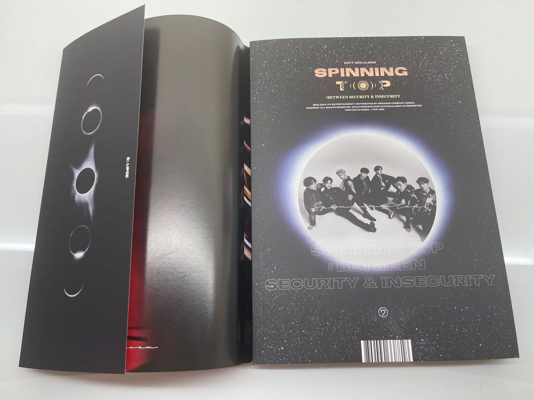 GOT7 SPINNING TOP INSECURITY VERSION UNSEALED ALBUM, Hobbies & Toys