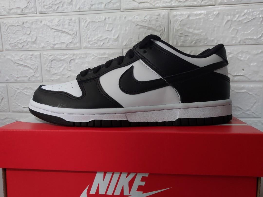 GS 5Y/UK 4.5/23.5 CM/EU 37.5] Nike Dunk low Authentic Panda Low Youth gs,  Women's Fashion, Footwear, Sneakers on Carousell