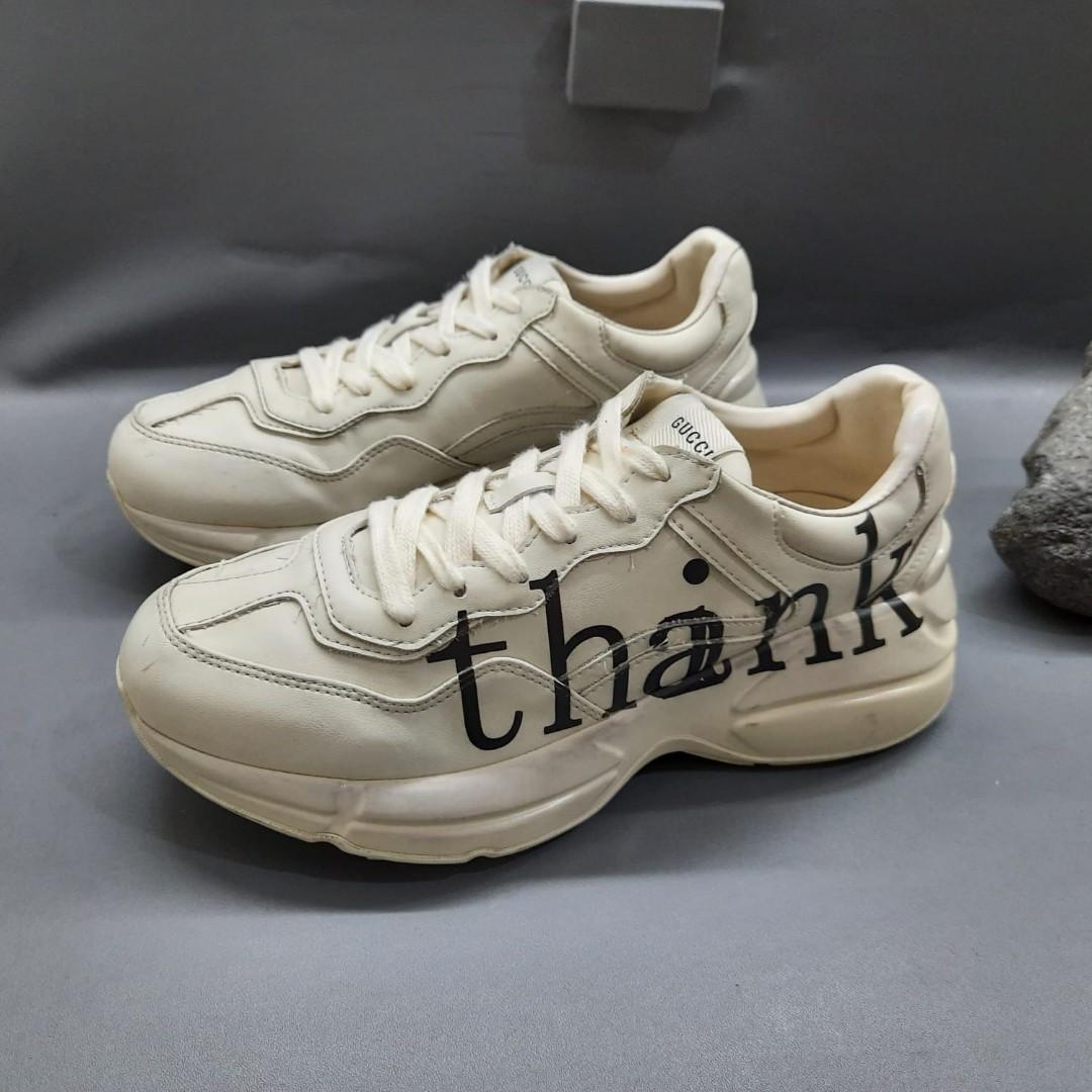 Gucci Rhyton 'think thank' print sneaker