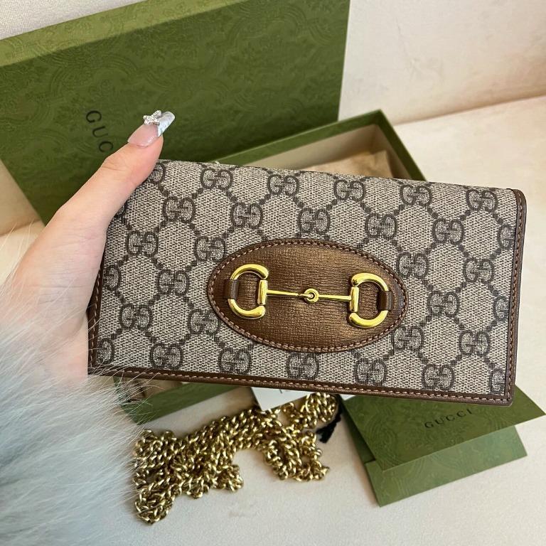 Gucci horsebit 1955 wallet with chain best sale