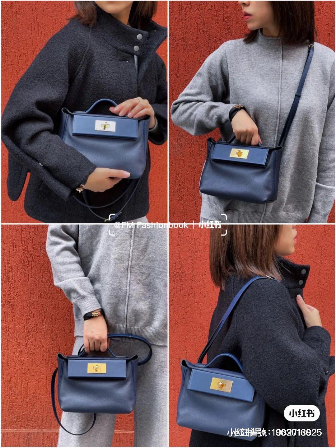 Hermes mini 2424 bleu 24 24