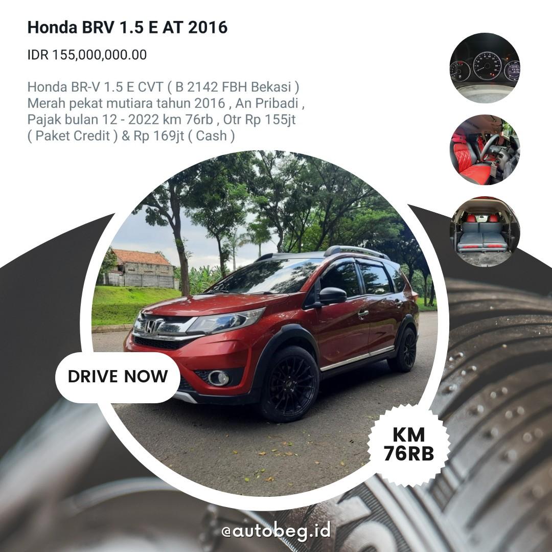 Honda BRV S Manual 2017, Mobil & Motor, Mobil untuk Dijual di Carousell