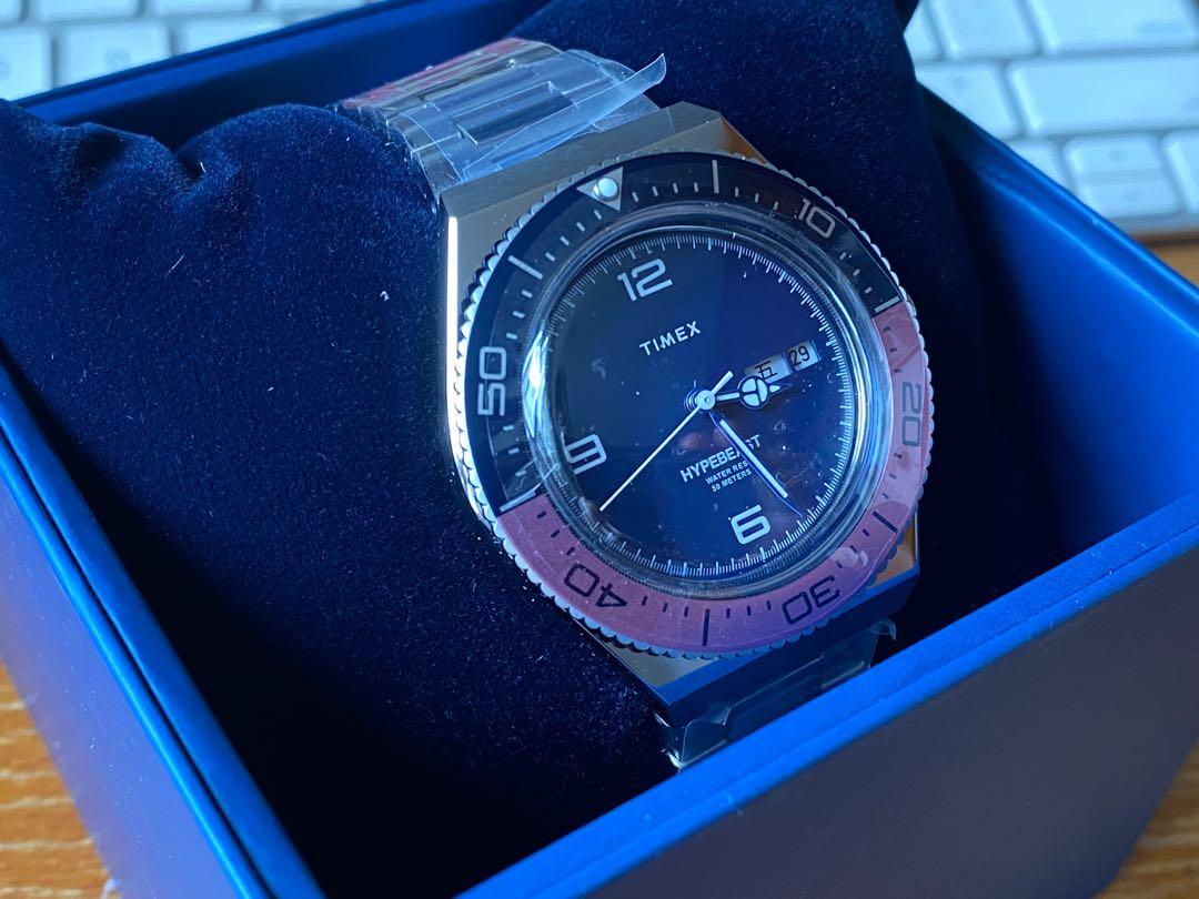 Hypebeast x Timex M79 [Fuchsia], 名牌, 手錶- Carousell