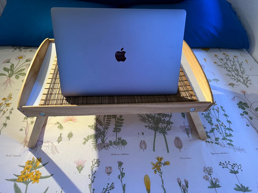 Ikea Wooden Folding Table (bed tray), Furniture & Home Living