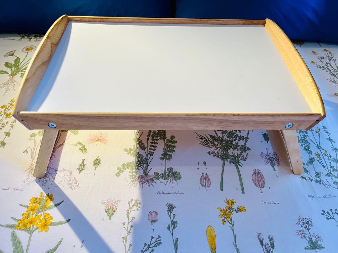 Ikea Wooden Folding Table (bed tray), Furniture & Home Living