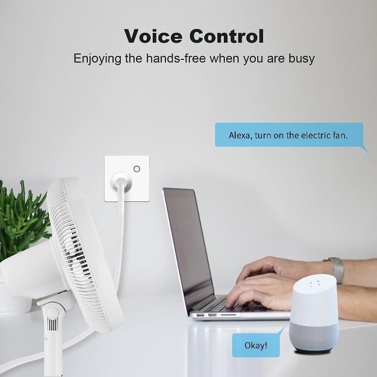 Mini Smart Plug, Smart WiFi Plug, UseelinkSmart Outlet, Compatible with Alexa and Google Home, Wireless Smart Plug with Timer Function App Remote