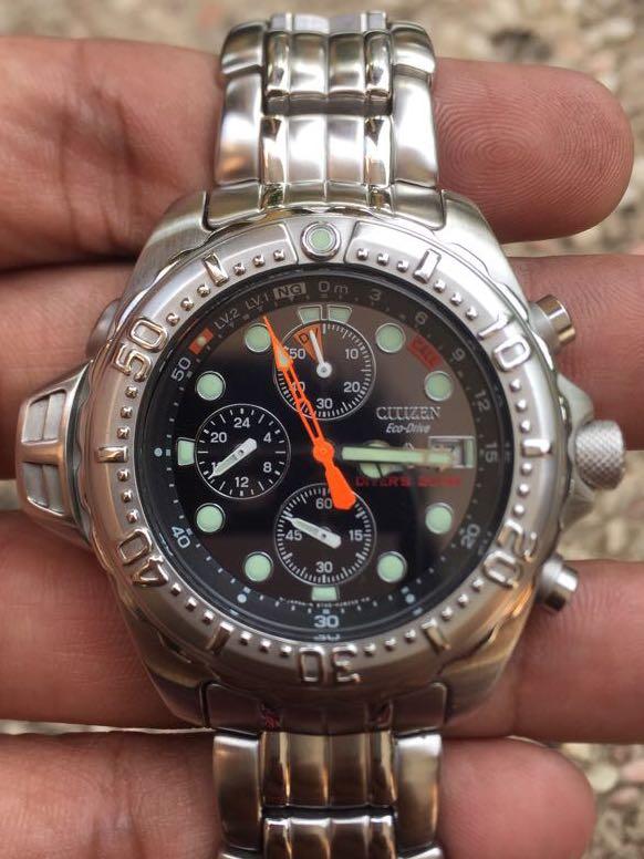 Jam tangan CITIZEN eco drive promaster divers 200m preloved original no  seiko alba omega mido rado casio gshock tissot rolex, Fesyen Pria, Jam  Tangan di Carousell