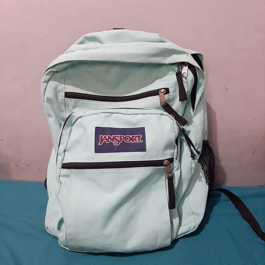 Jansport Big Backpack (U.S bought) (Category: Backpacks) located in Manila. Submitted by pinkkitkat (Listing ID 1138221986, Image 1). Description: spacious pwedeng pang travel. used a few time for school bag kaso super laki..