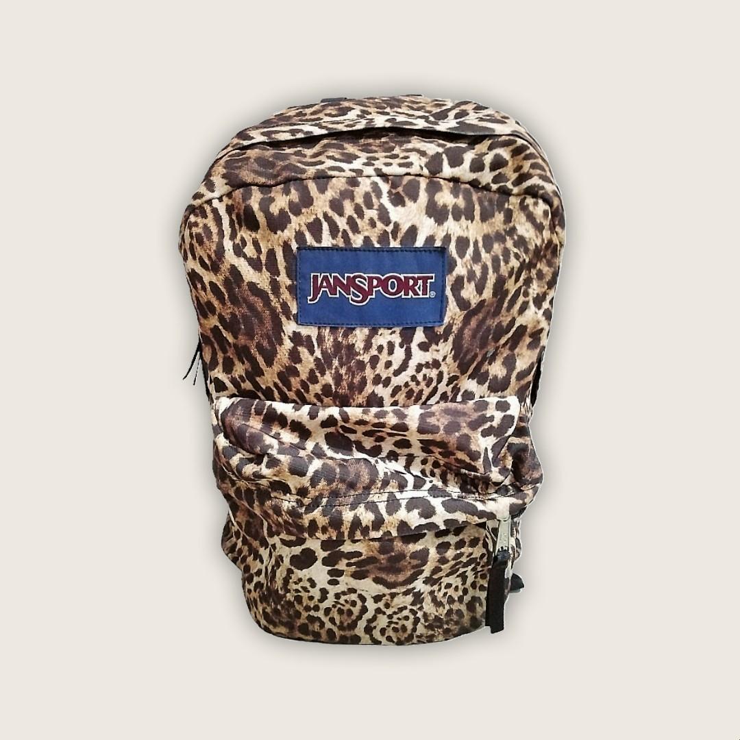 jansport leopard print backpack