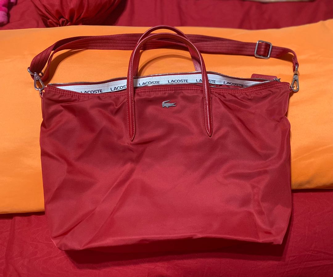 Lacoste tote with sling, Women's Fashion, Bags & Wallets, Tote Bags on