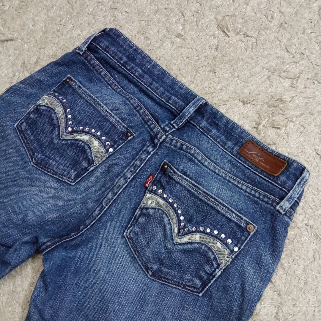 levis rhinestone jeans