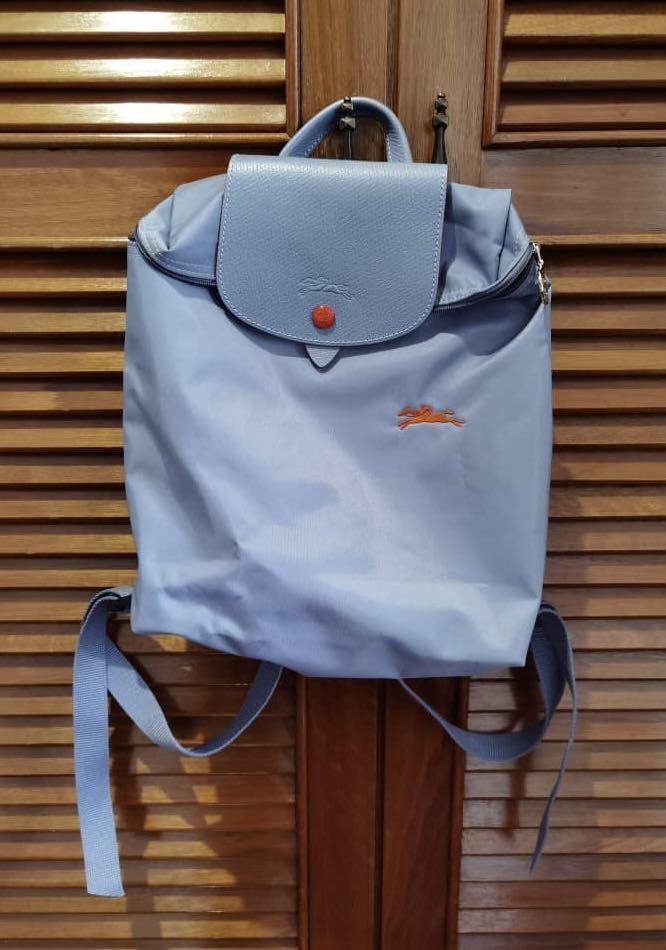 Longchamp backpack hotsell light blue