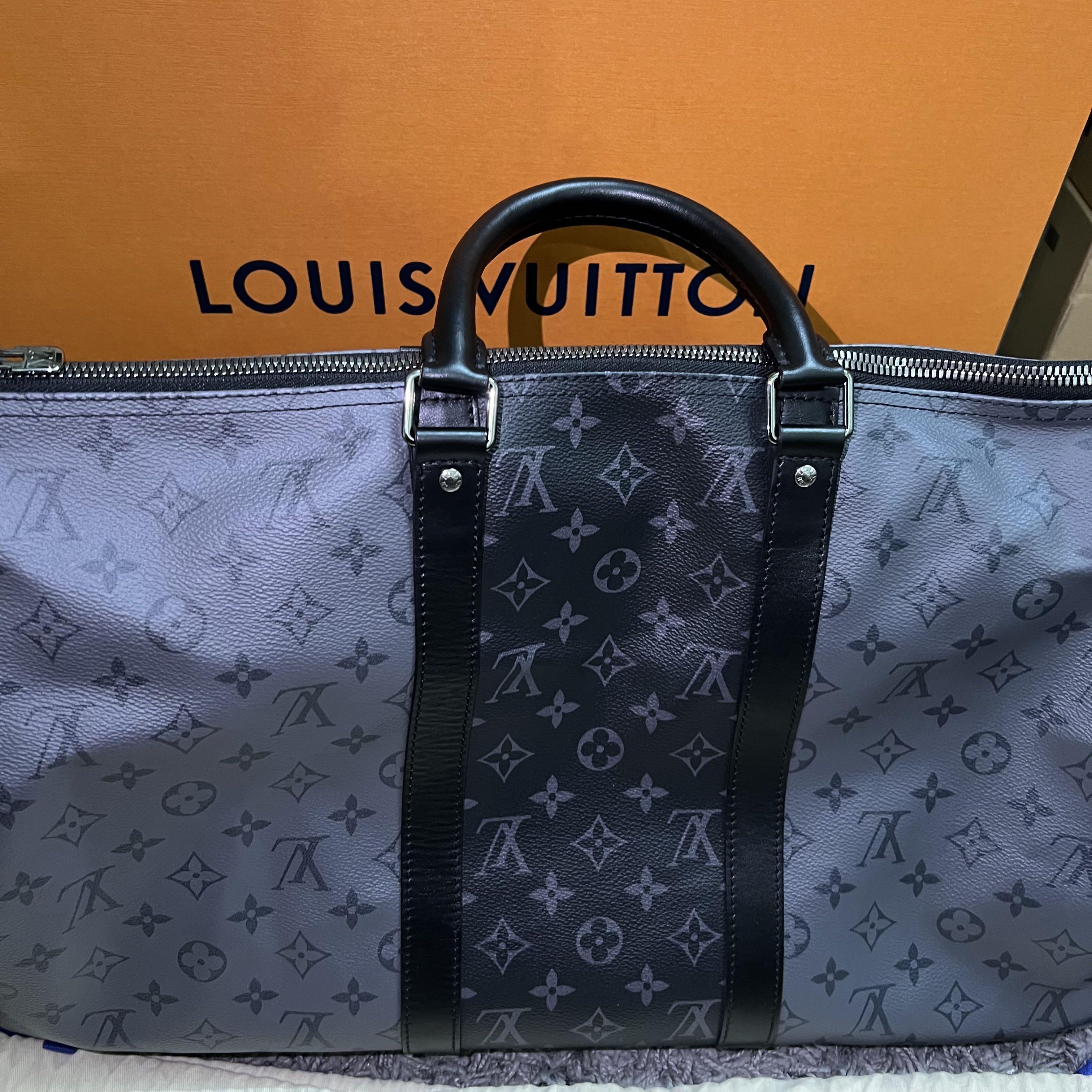 Louis Vuitton Keepall 50 Monogram Eclipse Reverse Review and Try
