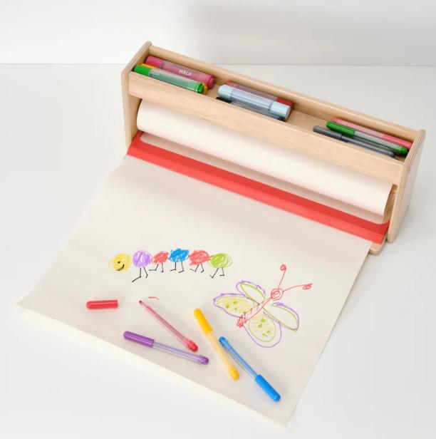 MALA Draw/Paint Storage Set with 30m paper roll (Category: Craft Supplies & Tools) located in Paranaque City. Submitted by guyonlineshop (Listing ID 1138221825, Image 2). Description: The MÅLA series has everything your child needs when creativity kicks in. Paint! Cut! Draw! It’s all about having fun and letting your child explore the world through its own imagination – there’s no limit! A dream for the young artist ‒ 30 meters of drawing paper. 