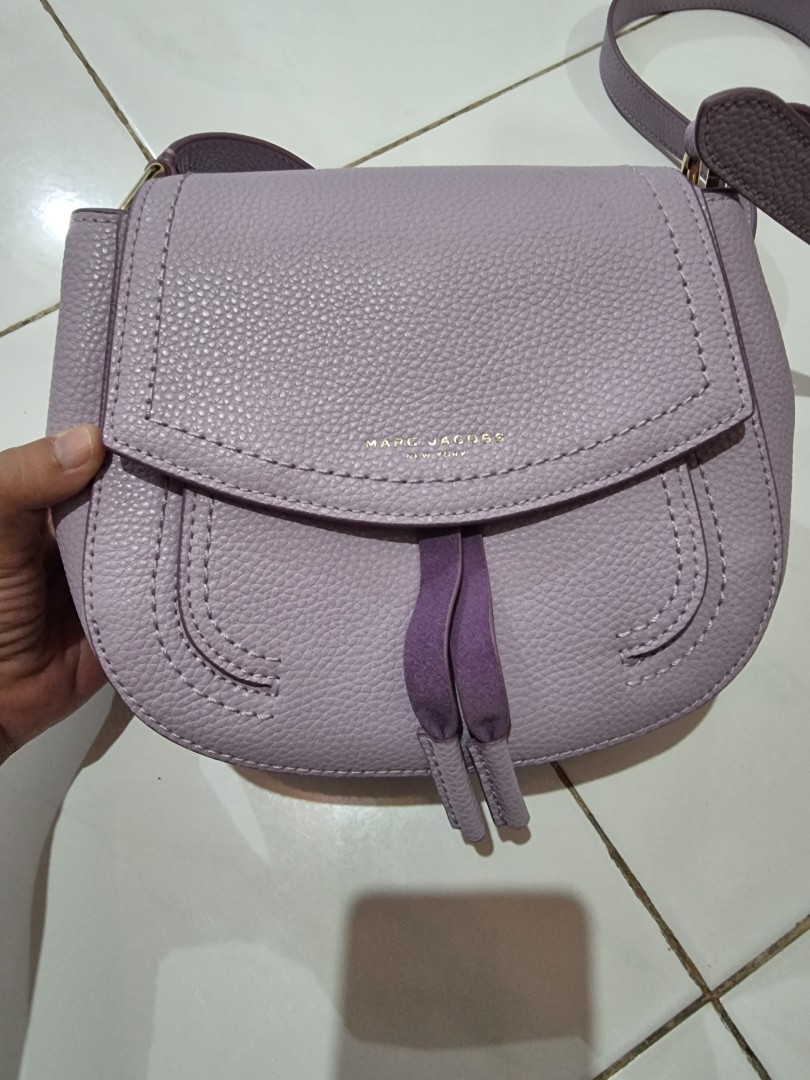 Marc Jacobs Fair Orchid Maverick Small Leather Crossbody Bag