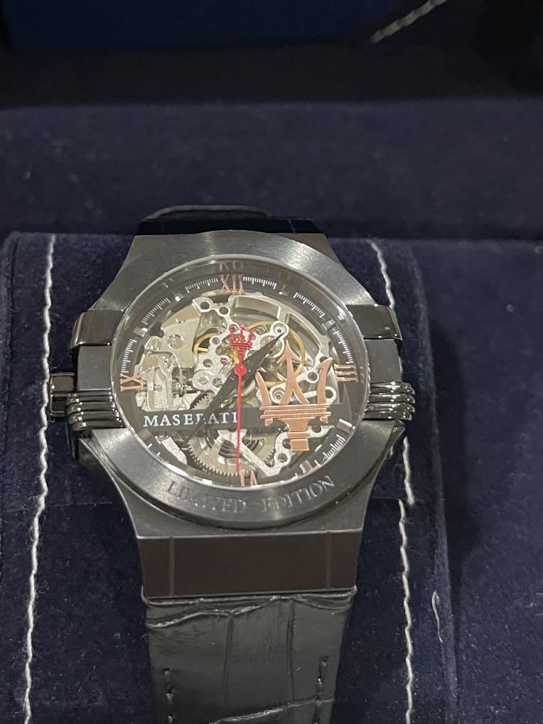 Maserati skeleton automatic watch store