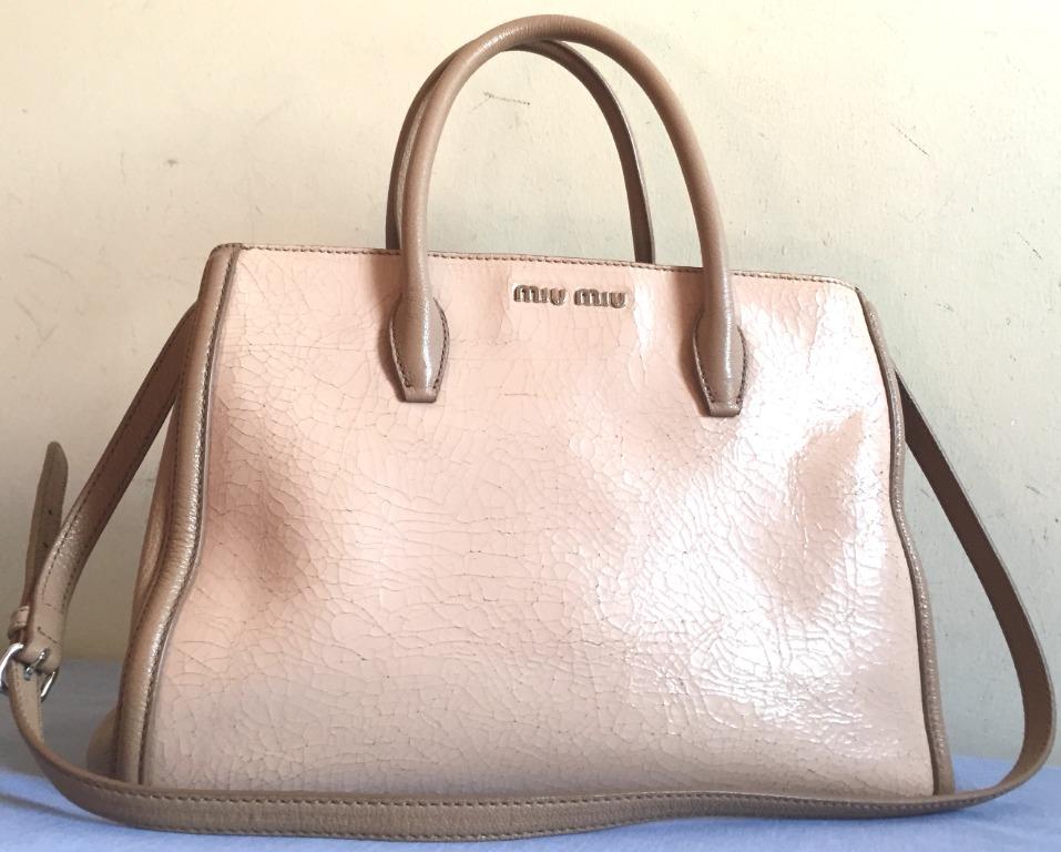 Miu miu craquele bag top