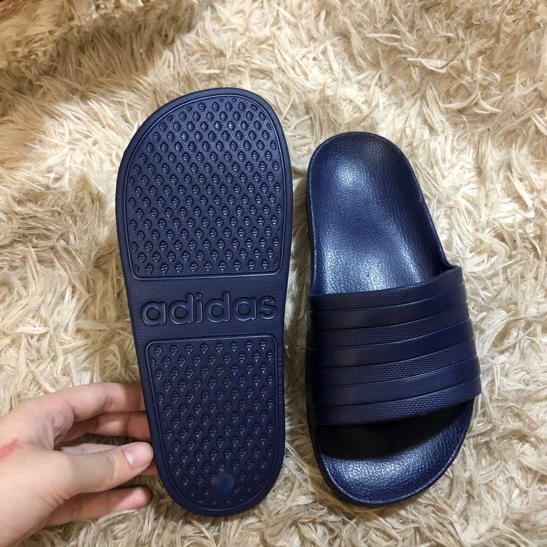 womens blue adidas slides