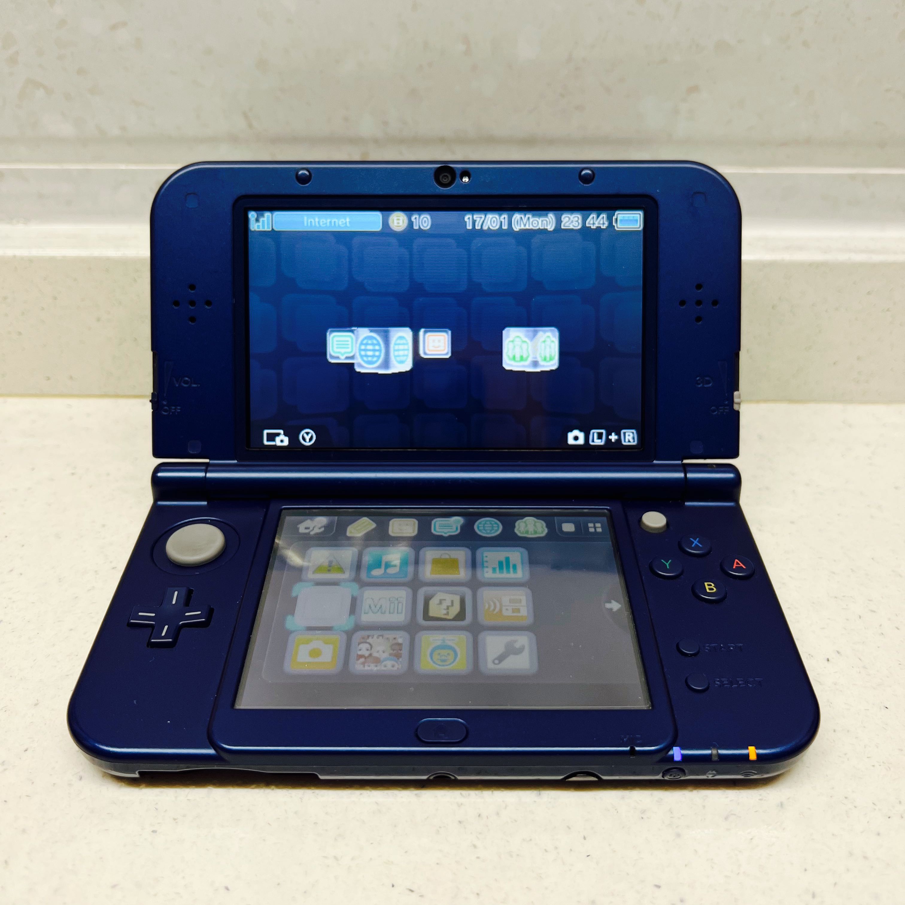 New3DSLL 藍色美版US Ver. 3DS 3DSLL , 電子遊戲, 電子遊戲機 