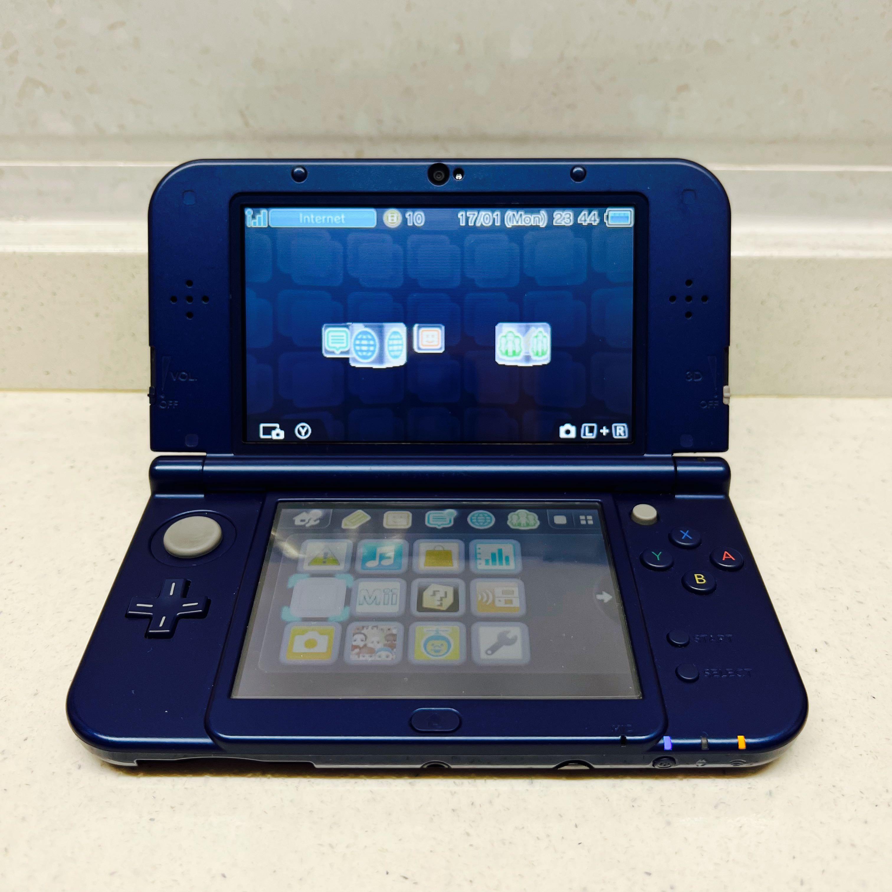 New3DSLL 藍色美版US Ver. 3DS 3DSLL , 電子遊戲, 電子遊戲機
