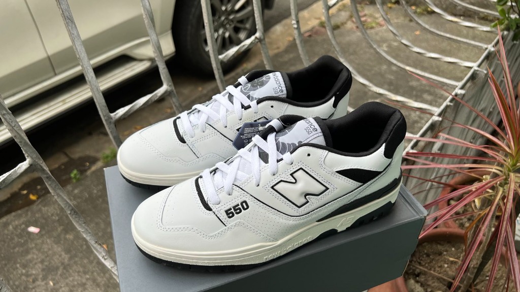 New Balance 550 Black White, Men's Fashion, Footwear, Sneakers on Carousell