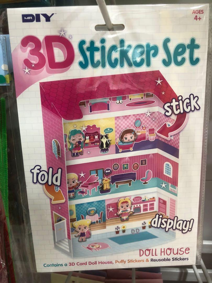 New sticker book Fire station atau Doll house, Buku & Alat Tulis, Buku ...