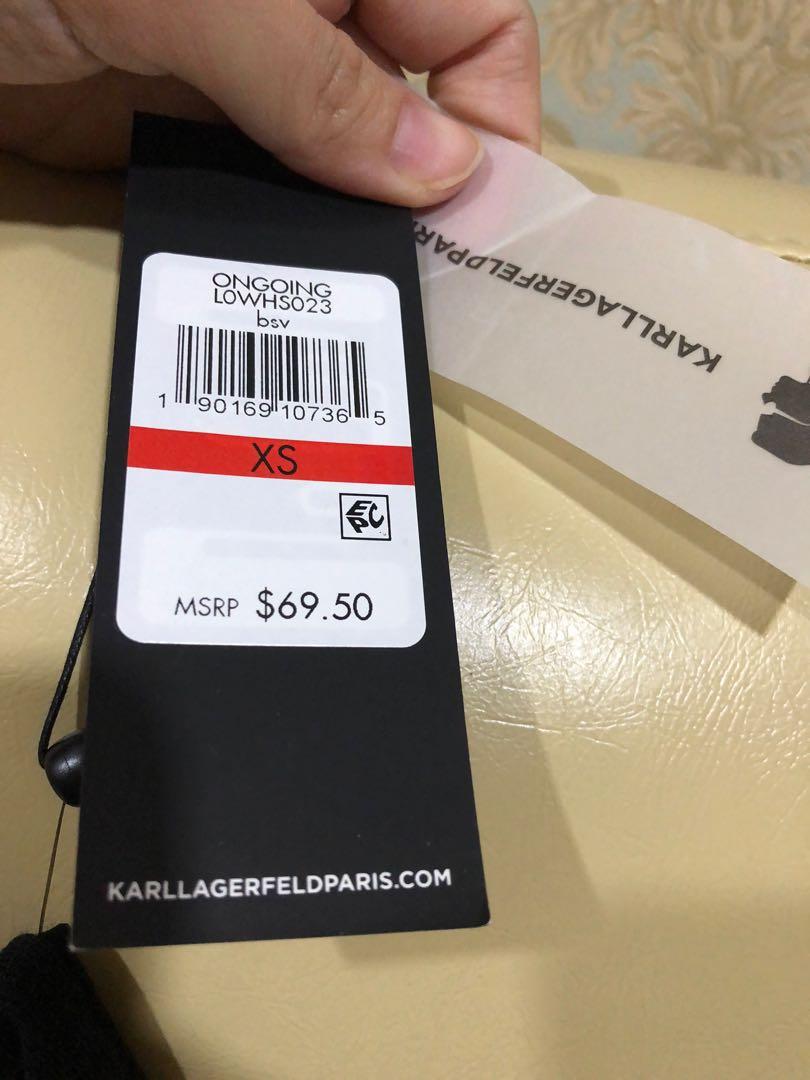 New top karl lagerfeld black