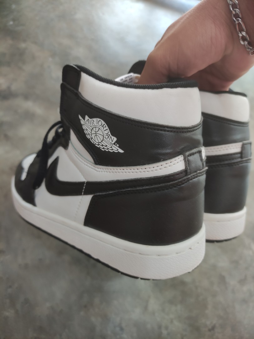 nike air jordan 1 high black/white 