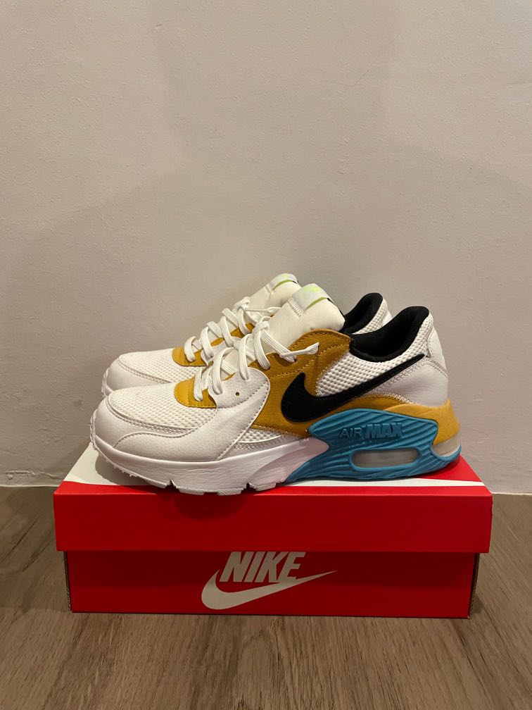 tenis nike air max excee golden yellow turquoise