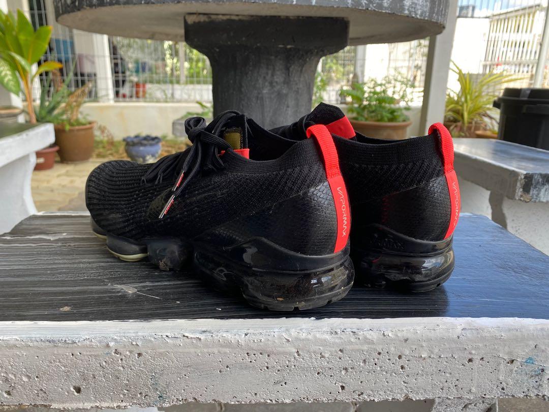 Nike air vapormax flyknit 3 black igloo flash crimson 2025