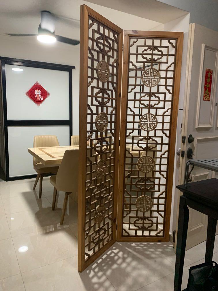 Oriental Screen Divider/Partition , Furniture & Home Living, Furniture
