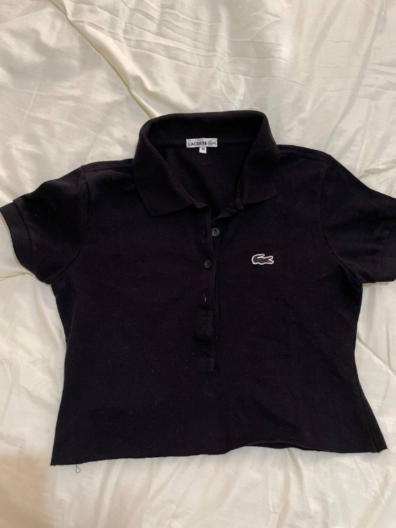 Cropped lacoste cheap polo