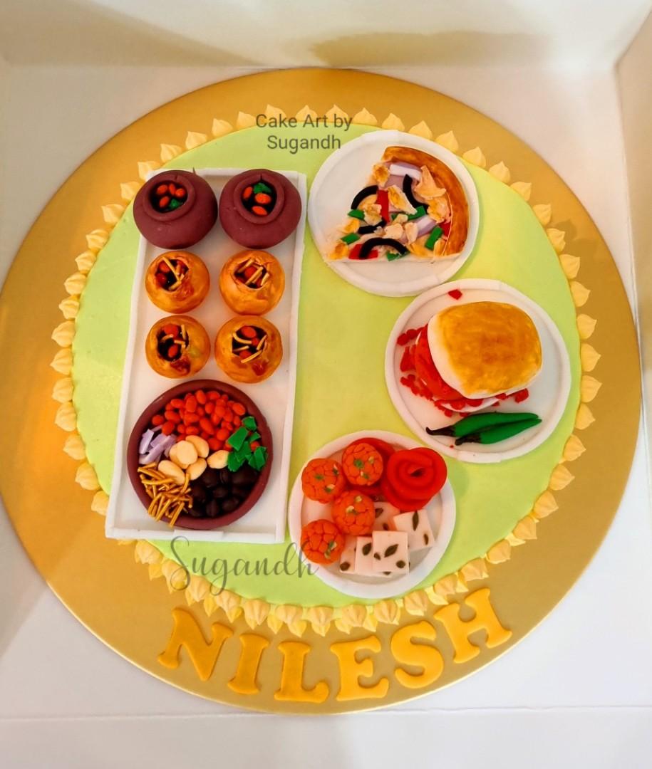 Panipuri cake|Innovative tasty New style cake|Golgappa cake|Puchka cake|No  maida soft spongy cake - YouTube