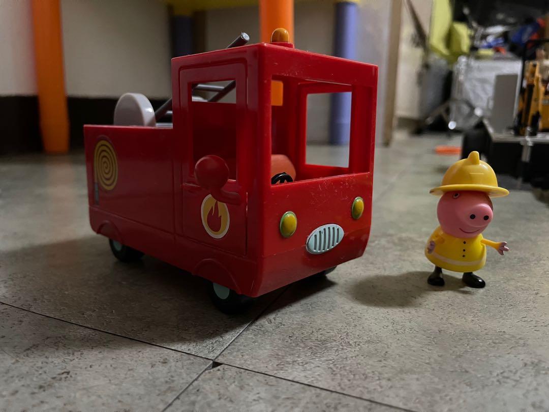 Peppa pig fire truck toy clearance