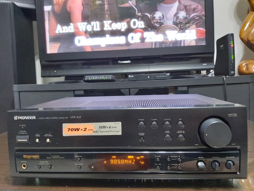 PIONEER VSX-425 AV STEREO RECEIVER C/W FREE MORDAUNT-SHORT SPEAKERS ...