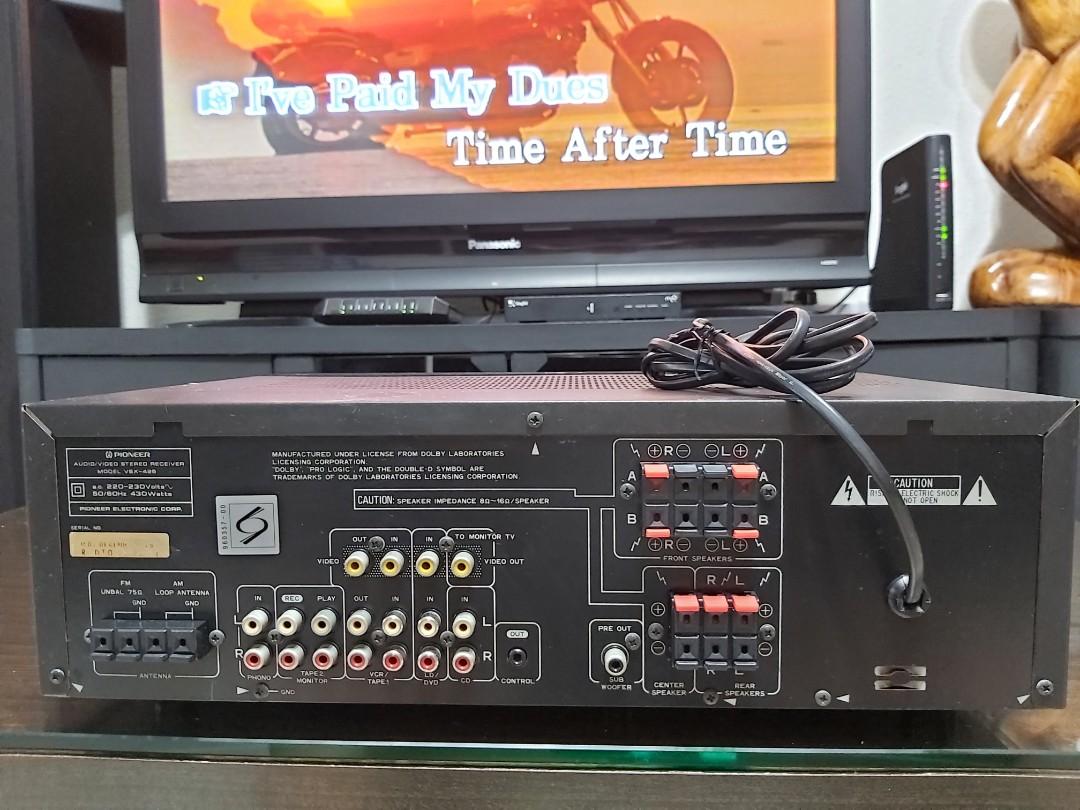 PIONEER VSX-425 AV STEREO RECEIVER C/W FREE MORDAUNT-SHORT SPEAKERS ...