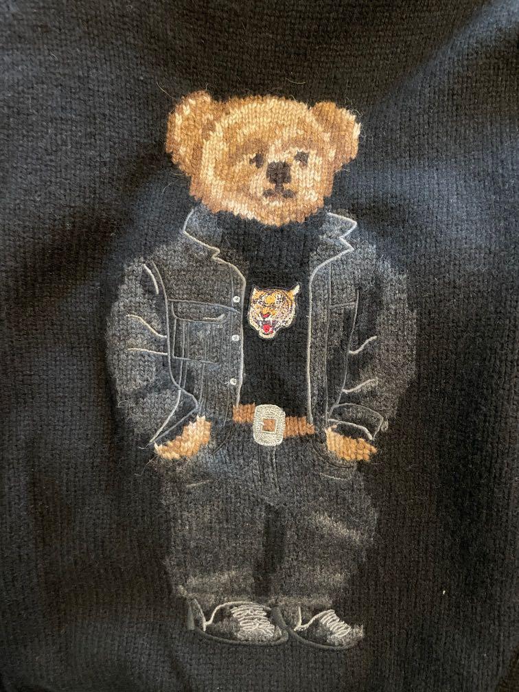 Polo Ralph Lauren bear year of tiger wool sweater 新年熊仔冷衫size XL, 男裝,  外套及戶外衣服- Carousell