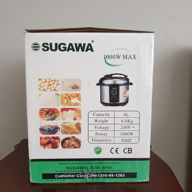 Pressure Cooker 6L Sugawa Super Chef, TV & Home Appliances, Kitchen