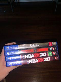 PS4 GAMES (NBA 2K20, FALLOUT 4, EVOLVE)