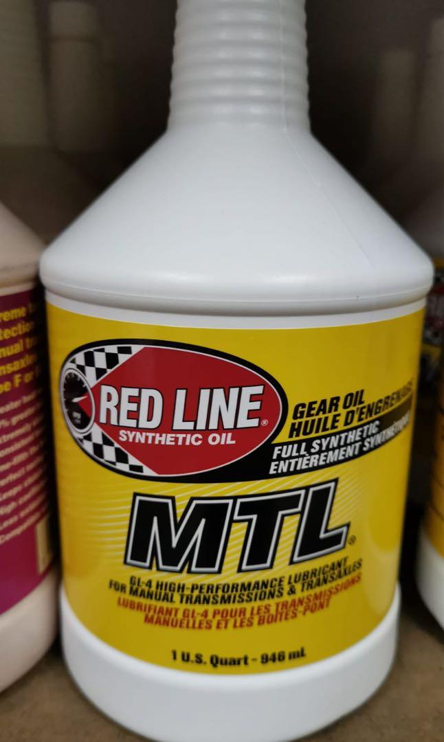 RED LINE MTL Full Synthetic Manual Transmission Gear Oil 75w-80