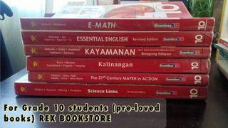REX BOOKSTORE For grade 10 Students (6 books)
